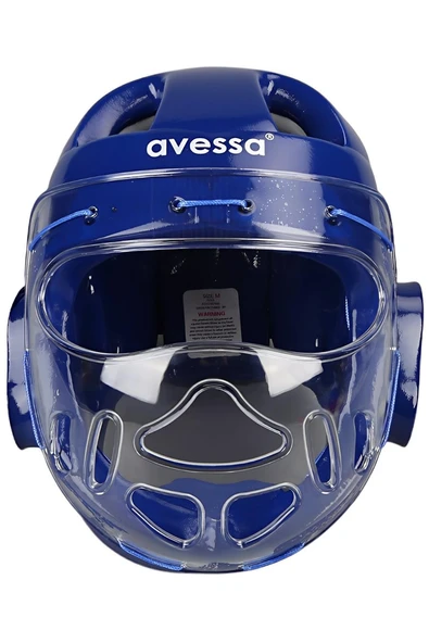 Süpertrend AVESSA TKSK-100 BLUE-L CAMLI TAEKWONDO KASKI L BEDEN MAVİ - 3