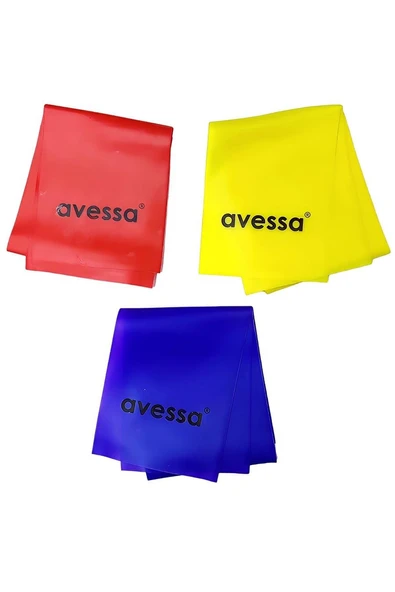 Kruvazör AVESSA CE-500 SET LATEX PLATES LASTİĞİ EGZERSİZ SETİ 3'LÜ