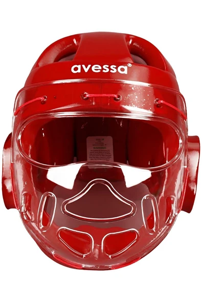 Süpertrend AVESSA TKSK-100 RED-S CAMLI TAEKWONDO KASKI S BEDEN KIRMIZI - 6