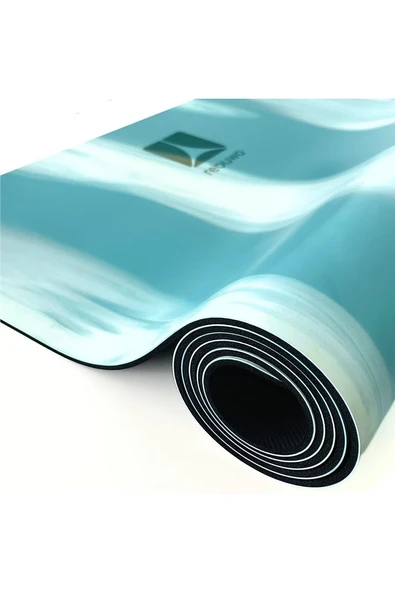 Süpertrend REBUWO KAUÇUK YOGA MAT MAVİ DESENLİ 5 MM