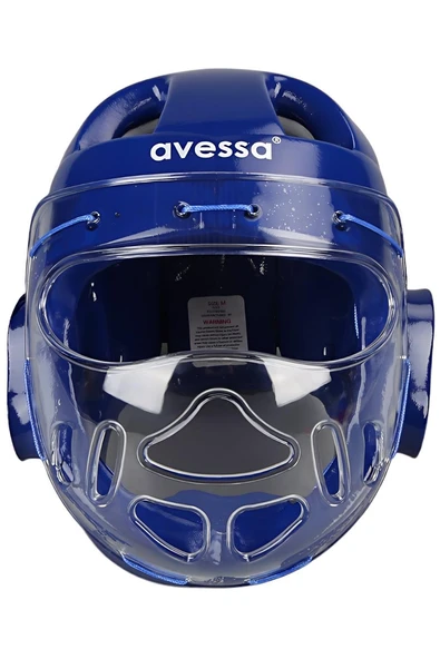 Süpertrend AVESSA TKSK-100 BLUE-M CAMLI TAEKWONDO KASKI M BEDEN MAVİ - 4
