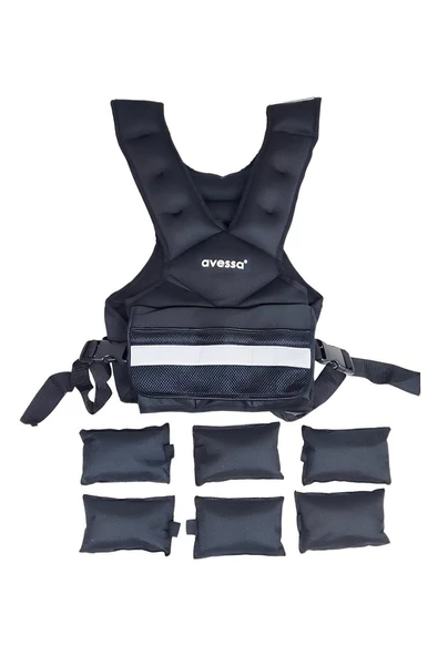 Kruvazör AVESSA WV-5 KG AĞIRLIK YELEĞİ SİYAH RENK