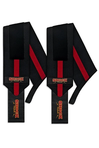 Kruvazör SHOCK TEAM PRO WRİST WRAPS SİYAH-KIRMIZI