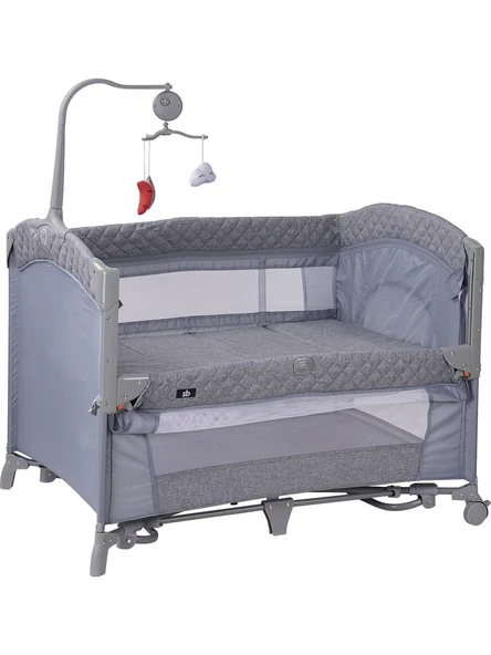 Sunny Baby Oslo Anne Yanı Oyun Parkı 70x110 cm Gri - 3