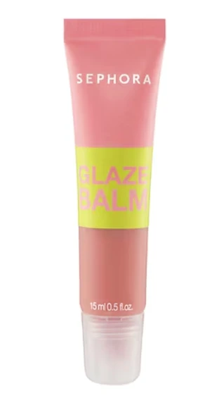 SEPHORA COLLECTION GLAZE BALM - Işıltılı parlaklık veren renkli dudak balsamı 01