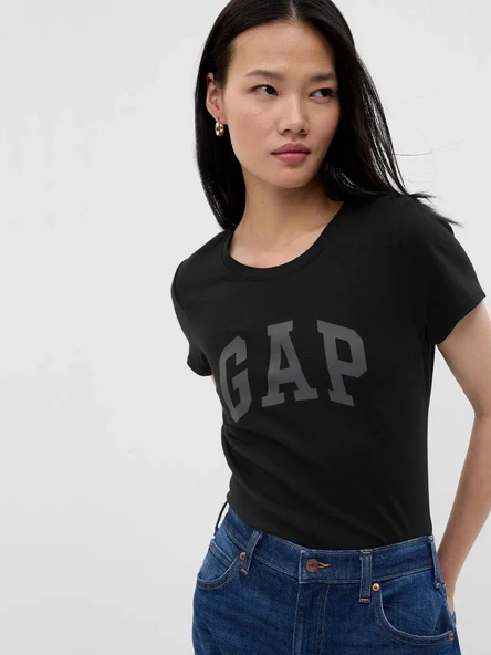 Gap V-Ss Logo Classıc Kadın Tişört 729555006