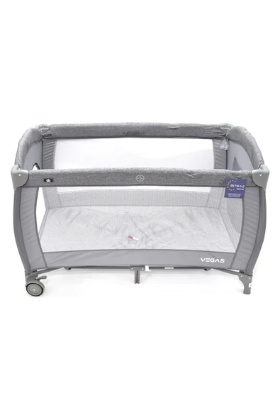 Sunny Baby Vegas Oyun Parkı ve Yatağı 70x120 Cm 9162 Gri - 4