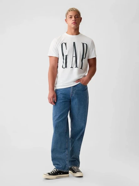 Gap V-Everyday Soft Corp Logo Erkek Tişört 866774001 - 4