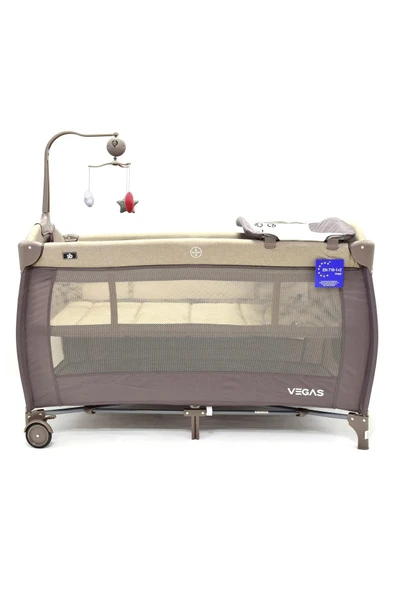 Sunny Baby Vegas Oyun Parkı ve Yatağı 70x120 Cm 9162 Bej - 3