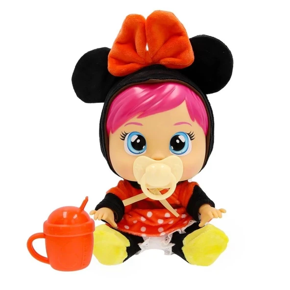 Eğitici Çocuk  Gelişim  CYB69000 Cry Babies Love and Care Minnie Kostümlü Bebek - Resim 2