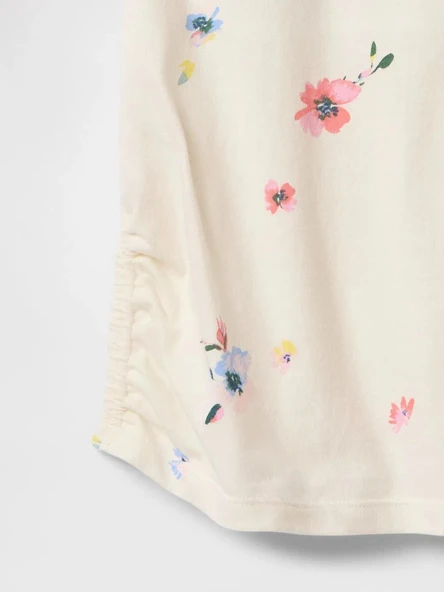 Gap V-Logo Sıde Ruched Çocuk Tişört 742430001 - 2