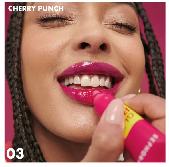 SEPHORA COLLECTION GLAZE BALM - Işıltılı parlaklık veren renkli dudak balsamı 03 - 2