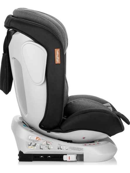 Baby2go Rover Plus 0-36 kg Dönerli Isofixli Oto Koltuğu /Gri - 4