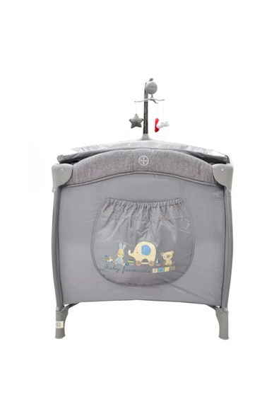 Sunny Baby Vegas Oyun Parkı ve Yatağı 70x120 Cm 9162 Gri - 2