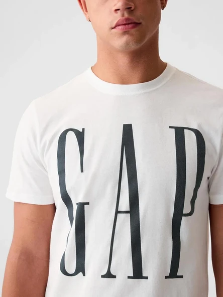 Gap V-Everyday Soft Corp Logo Erkek Tişört 866774001 - 3