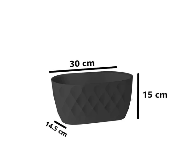 Omnipazar KRS-471 Dekoratif Yakamoz Balkon Saksı 3.5 Litre No 1 - Resim 10