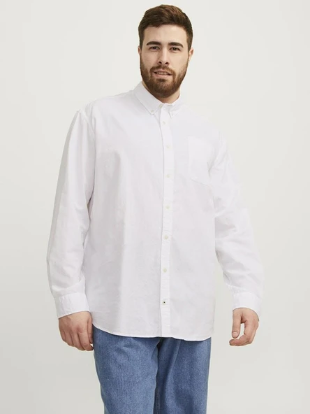 Jack Jones Oxford Plus Büyük Beden Erkek Gömlek 12286178 - 2