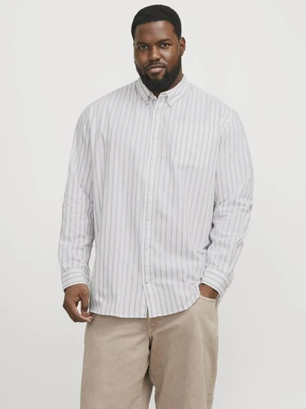 Jack Jones Oxford Plus Büyük Beden Erkek Gömlek 12286178 - 2