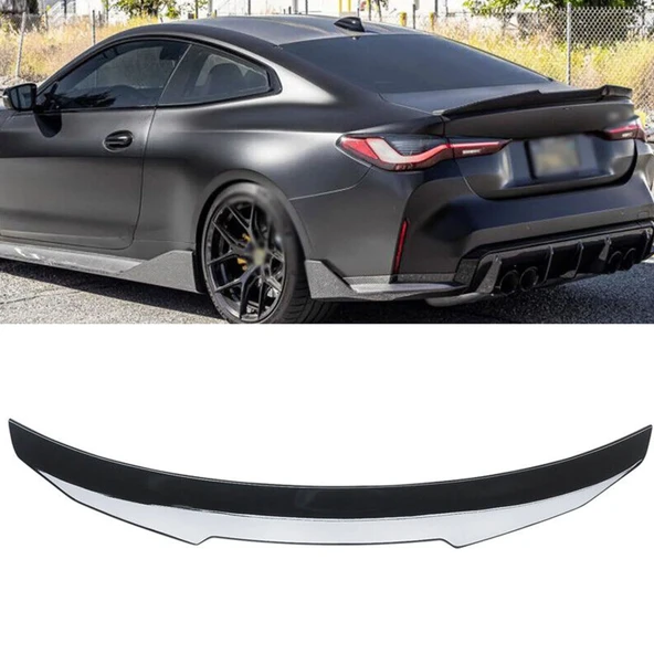 AUTOGP Bmw g22 psm yarasa bagaj üstü spoiler siyah boyalı plastik 2020+