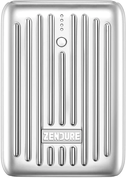 Zendure Supermini 10,000 mAh USB-C Powerbank 18 W Power Delivery, süper küçük harici pil, iPhone, Samsung Galaxy, Huawei, Nintendo Switch vs. için hızlı şarj ile, gümüş - Resim 2