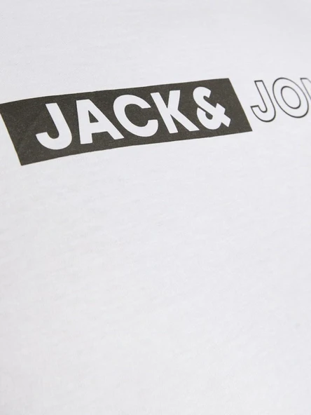 Jack Jones Corp Logo Play Plus Erkek Tişört 12243630 - 4