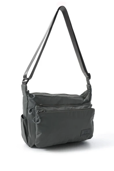 Unisex Paraşüt Kumaş Okul Çantası Çapraz Askılı Kadın Omuz Çantası 32*22 Cm Su İtici Hafif Kumaş - 12