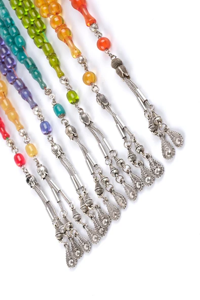 Sıkma Serisi Sarı Kehribar Tesbih Metal Püsküllü Tesbih Küre Kesim - 3