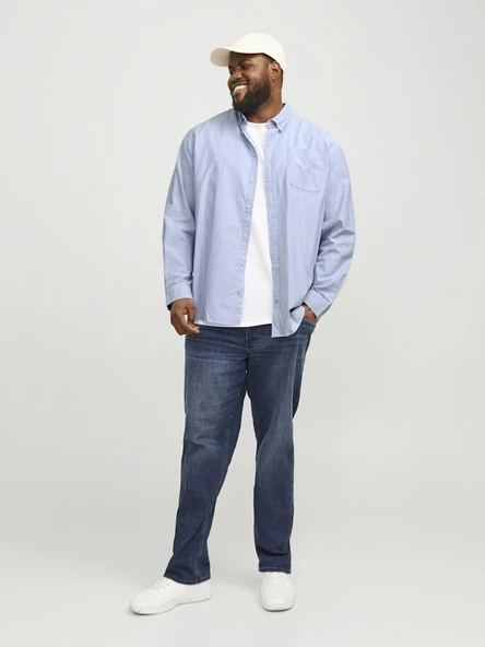Jack Jones Oxford Plus Büyük Beden Erkek Gömlek 12286178 - 5