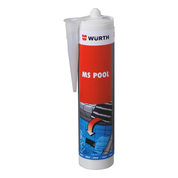 Würth MS Pool Montaj Yapıştırıcı 290 ml - Su Altı ve Havuz İçin Güçlü Tutunma!