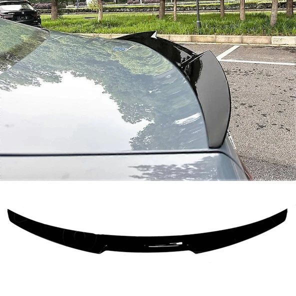 AUTOGP Bmw g60 yarasa bagaj üstü spoiler siyah boyalı plastik 2024+ m4 model