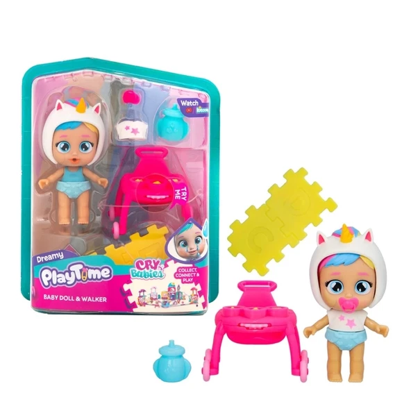 Eğitici Çocuk Gelişim Cry Babies Play Time Mini Bebek ve Yürüteç