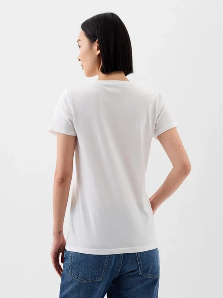 Gap V-Ss Logo Classıc Kadın Tişört 729555012 - 4