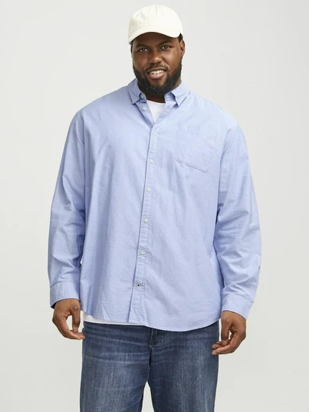 Jack Jones Oxford Plus Büyük Beden Erkek Gömlek 12286178 - 3
