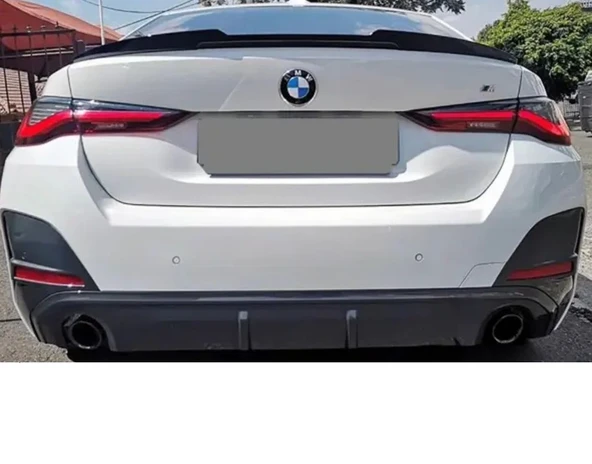 AUTOGP Bmw g26 m4 yarasa bagaj üstü spoiler siyah boyalı plastik 2021+ - 3