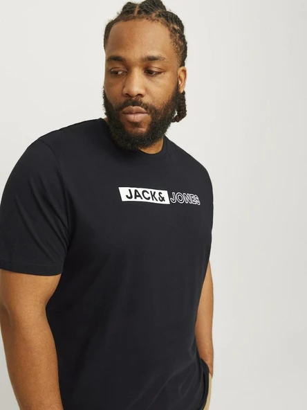 Jack Jones Corp Logo Play Plus Erkek Tişört 12243630 - 4