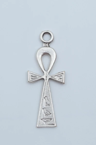 Ankh Anahtarı - Nil'in Anahtarı Gümüş Kaplama Kolye Ucu ürün görseli 1