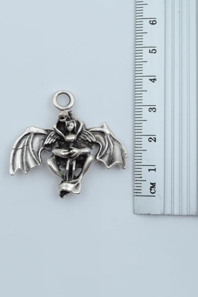 Ejderha Gümüş Kaplama Kolye Ucu - Resim 2