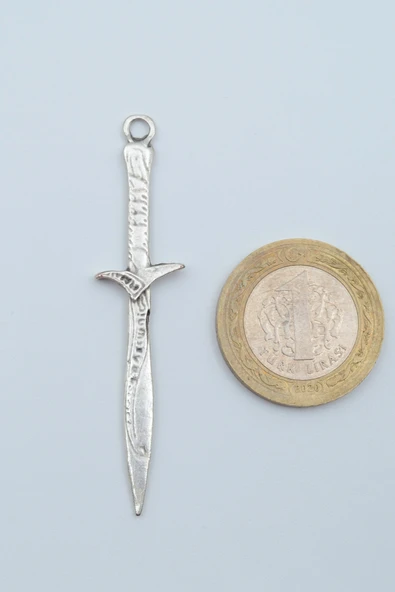 The Legend Of Zelda Kılıç Gümüş Kaplama Kolye Ucu - Resim 3