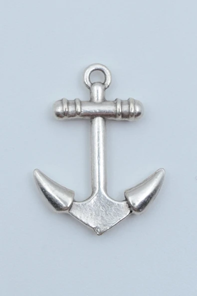 Minimal Çapa Gümüş Kaplama Kolye Ucu ürün görseli 1