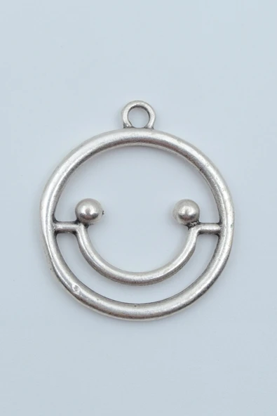 Gülen Yüz- Smile Gümüş Kaplama Kolye Ucu ürün görseli 1