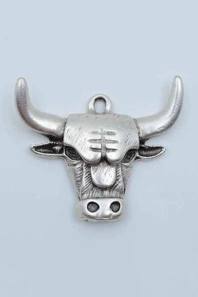 Boğa Gümüş Kaplama Kolye Ucu ürün görseli 1