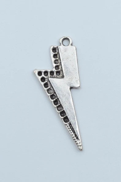 Şimşek - The Flash Gümüş Kaplama Kolye Ucu ürün görseli 1