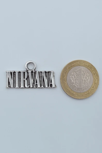 Nirvana Gümüş Kaplama Kolye Ucu - Resim 3