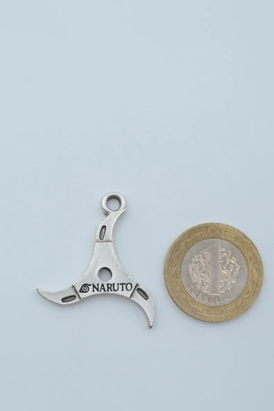 Anime Naruto Hokage Gümüş Kaplama Deri İp Kolye - Resim 4