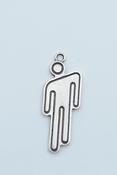 Billie Eilish - Çöp Adam Gümüş Kaplama Kolye Ucu ürün görseli 1