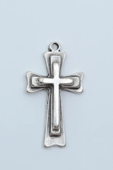 Haç Gümüş Kaplama Kolye Ucu ürün görseli 1