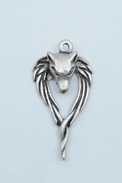 Anubis Ölüm Ve Ceza Tanrısı Gümüş Kaplama Kolye Ucu ürün görseli 1