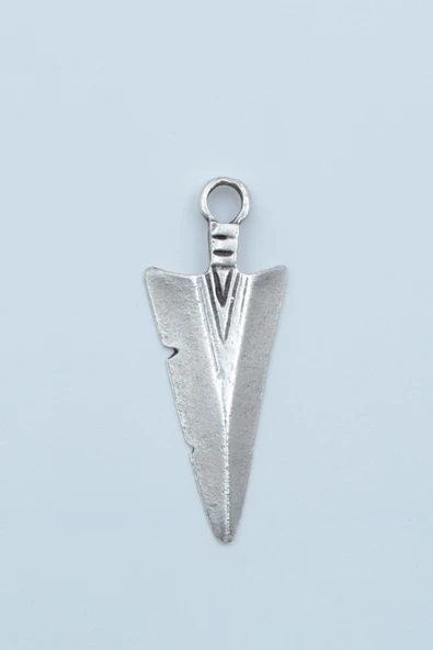 Ok Ucu Gümüş Kaplama Kolye Ucu ürün görseli 1