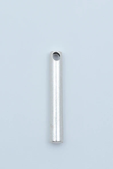 Silindir Çubuk Gümüş Kaplama Kolye Ucu ürün görseli 1