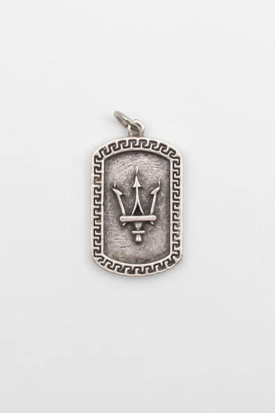 Poseidon - Mızrak Gümüş Kaplama Kolye Ucu ürün görseli 1